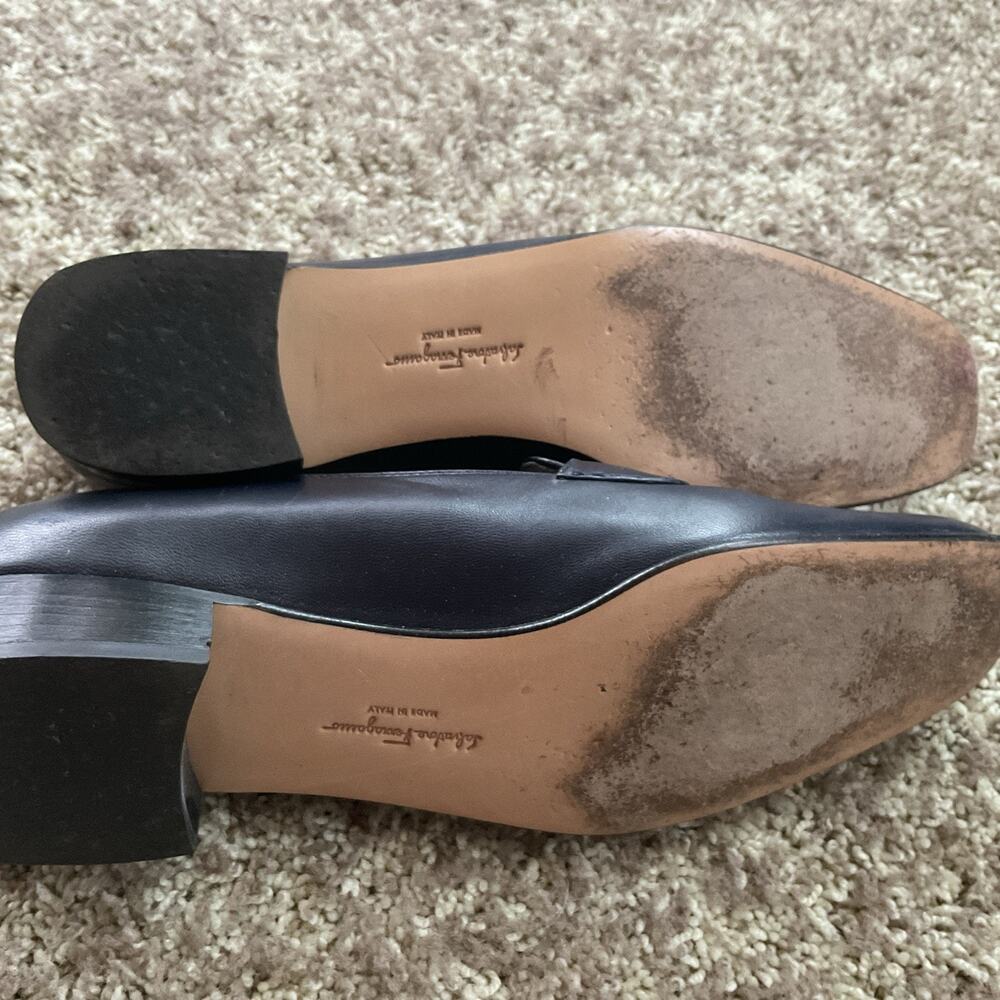 Salvatore Ferragamo Forever Women’s Slip On Shoe With Buckle 3cm Used 7 1/2AA - Picture 4 of 12